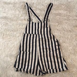 Blue and White Striped Jumper